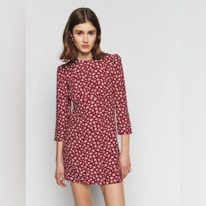 Reformation Leora Floral Mini Dress Size 2